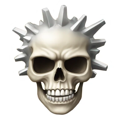 Skull mind blown sticker