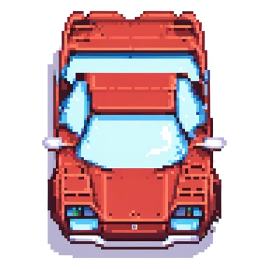 красная Lamborghini Countach, no background sticker
