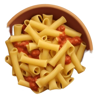 bowtie pasta with red sauce in a bowl  sticker