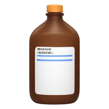 huge brown gel bottle sticker