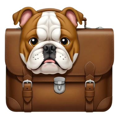 briefcase bulldog inglés sticker