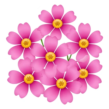 Pink flowers sticker