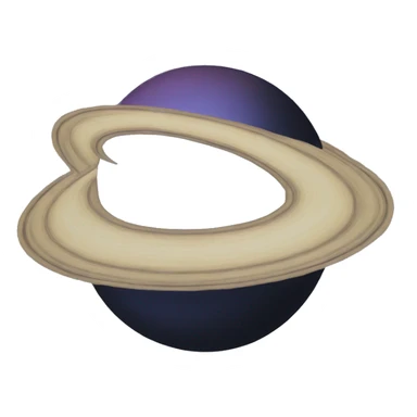 heart shape saturn sticker