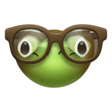 Kiwi with subglasses sticker