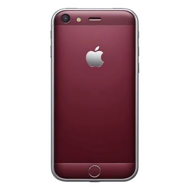 A maroon smartphone sticker