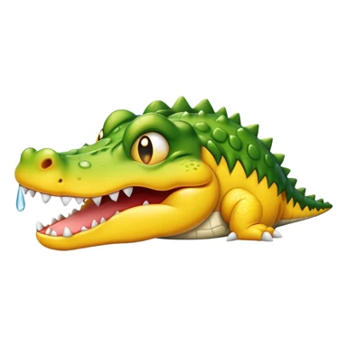 Crying bombardino crocodilo  sticker