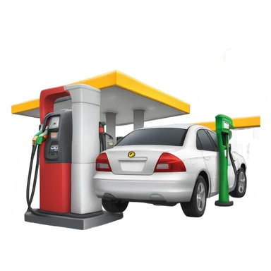 filling my car with gas sticker