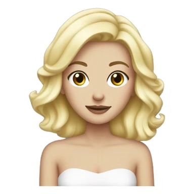 white girl blonde christmas  sticker