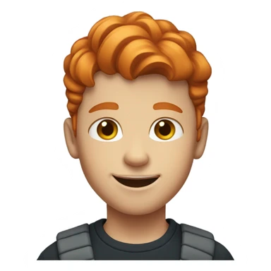 ginger american boy sticker
