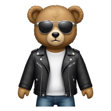  teddy on a rock concert  sticker