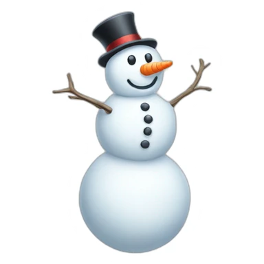 full body snowmen kiss hug sticker