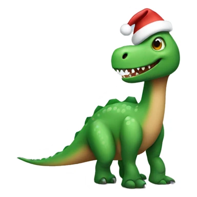Christmas dinosaur  sticker
