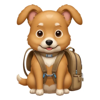travelling dog sticker
