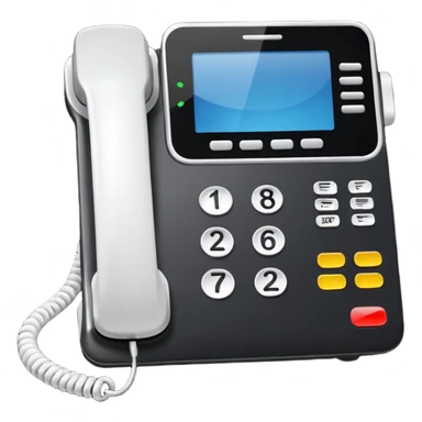 Corporate Black office phone sticker