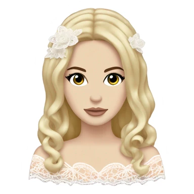 Lana del Rey with lace sticker