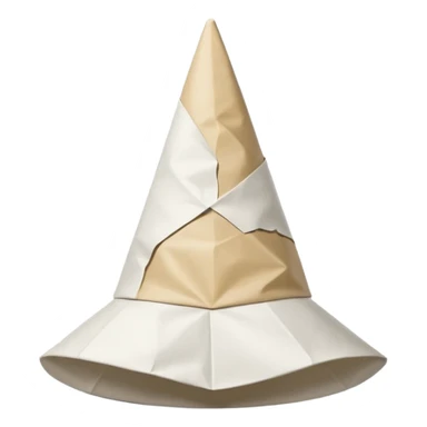 Dunce hat with a D on it sticker