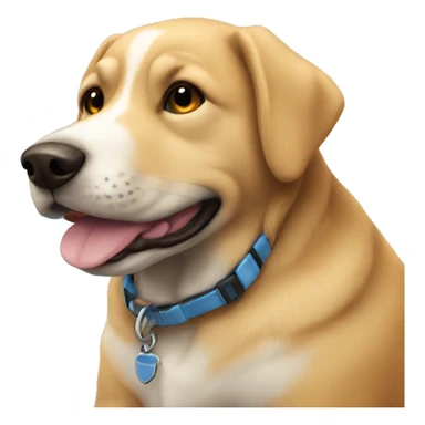 Un perro en la playa  sticker