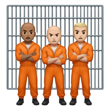 guys in prison angry sticker