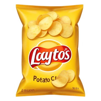 Bag of potato lays chips sticker