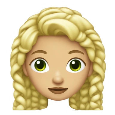 Blonde chicana with green eyes and pigtails sticker