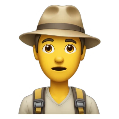 Confused Tourist sticker