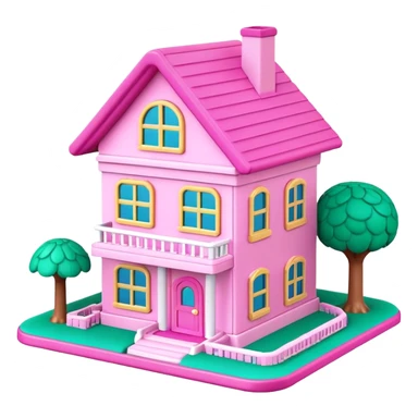 Polly Pocket house sticker