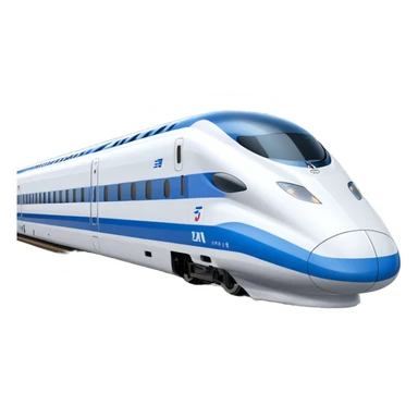 High-Speed Train (Shinkansen) - JR East (Model Year: 2021) (Iconic colour: White with blue) sticker