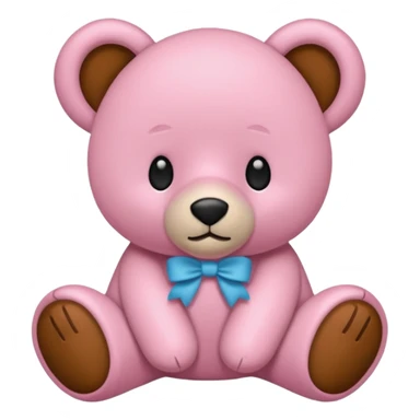 Orsacchiotto con fiocco rosa sticker