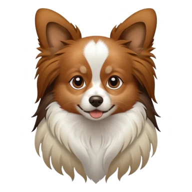 dog papillon sticker