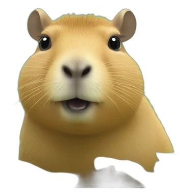 Wonderland capybara sticker