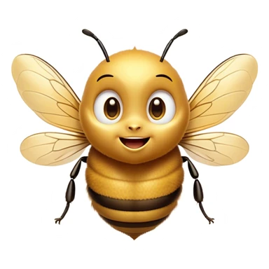 Cinematic Cheeky Bee Portrait Emoji, Head tilted dramatically with an exaggeratedly shocked expression, featuring a small, fuzzy body with wide, comically expressive eyes full of playful disbelief and animated, fluttering wings, Simplified yet hilariously expressive features, highly detailed, glowing with a slightly sassy golden glow, high shine, dramatic yet playful, stylized with an air of cheeky honey mischief, soft glowing outline, capturing the essence of a meme-worthy bee that looks ready to buzz its way into viral fame! sticker