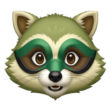 waitor green racoon sticker