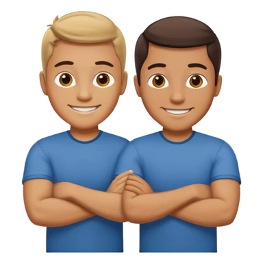 2 Men with their arms crossed  sticker