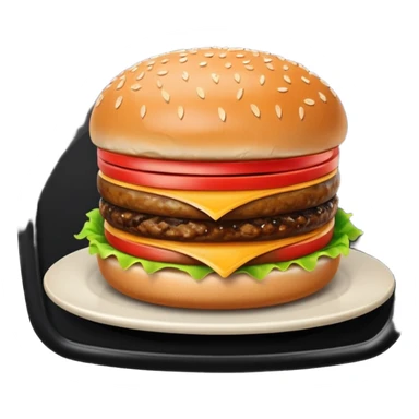 Retro Restaurant Hamburger sticker