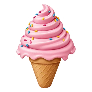 strawberry ice cream sticker