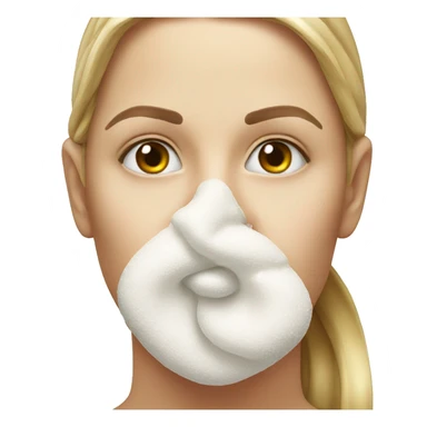 Nose smelling sugar sticker