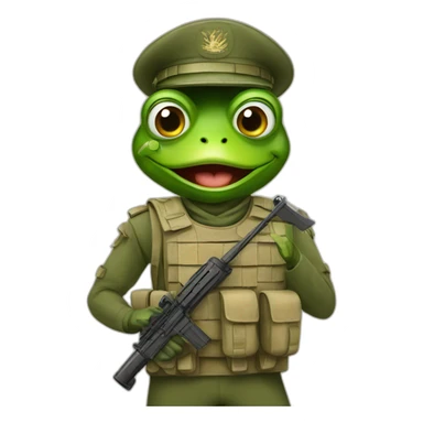 Frog soldier israel sticker