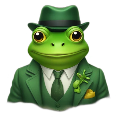 mr frog is cool sticker