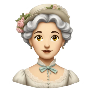 victorian lady  sticker