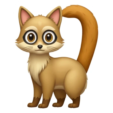 Cacomistl (full body) sticker