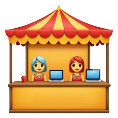 festival booth sticker