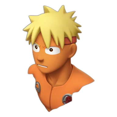 a photo of a naruto correndo de um homem aranha soltando teia sticker