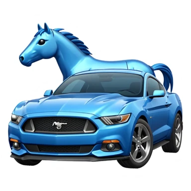 Create a mustang 309emoji sticker
