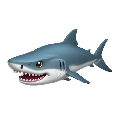 Tiburón con rulos sticker