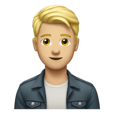 Blonde gay boy sticker