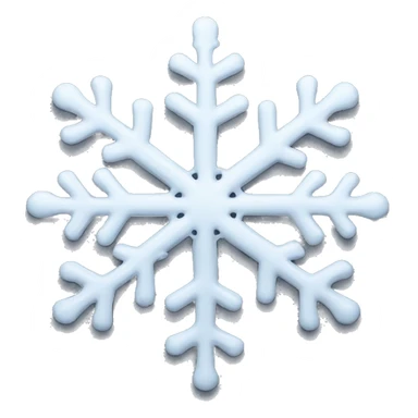 Melting snowflake sticker