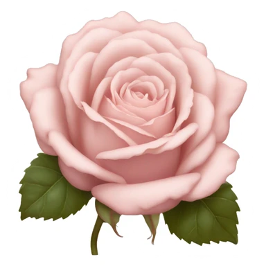 vintage pale pink rose sticker