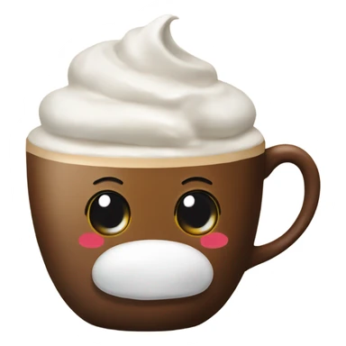 Coffee with whipped cream  sticker