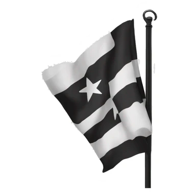 Drapeau des état unis noir et blanc sticker