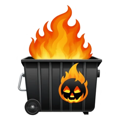 Dumpster fire sticker